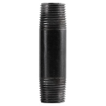 Black Welded Nipple, 3/4" x 1.5"