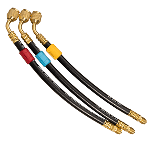 1/4" Open Valves Hose Extension Set, 8" Long, 3Pk