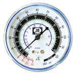 Blue Plastic Compound Charging Manifold Gauge